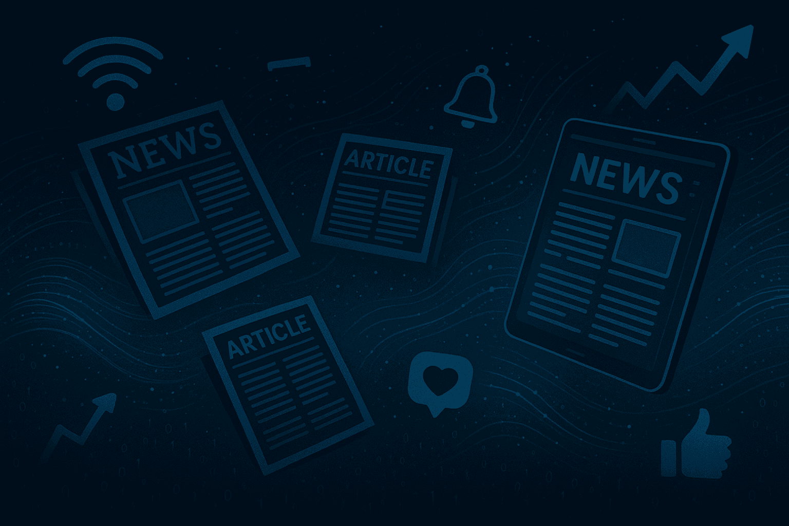 Professional digital news background