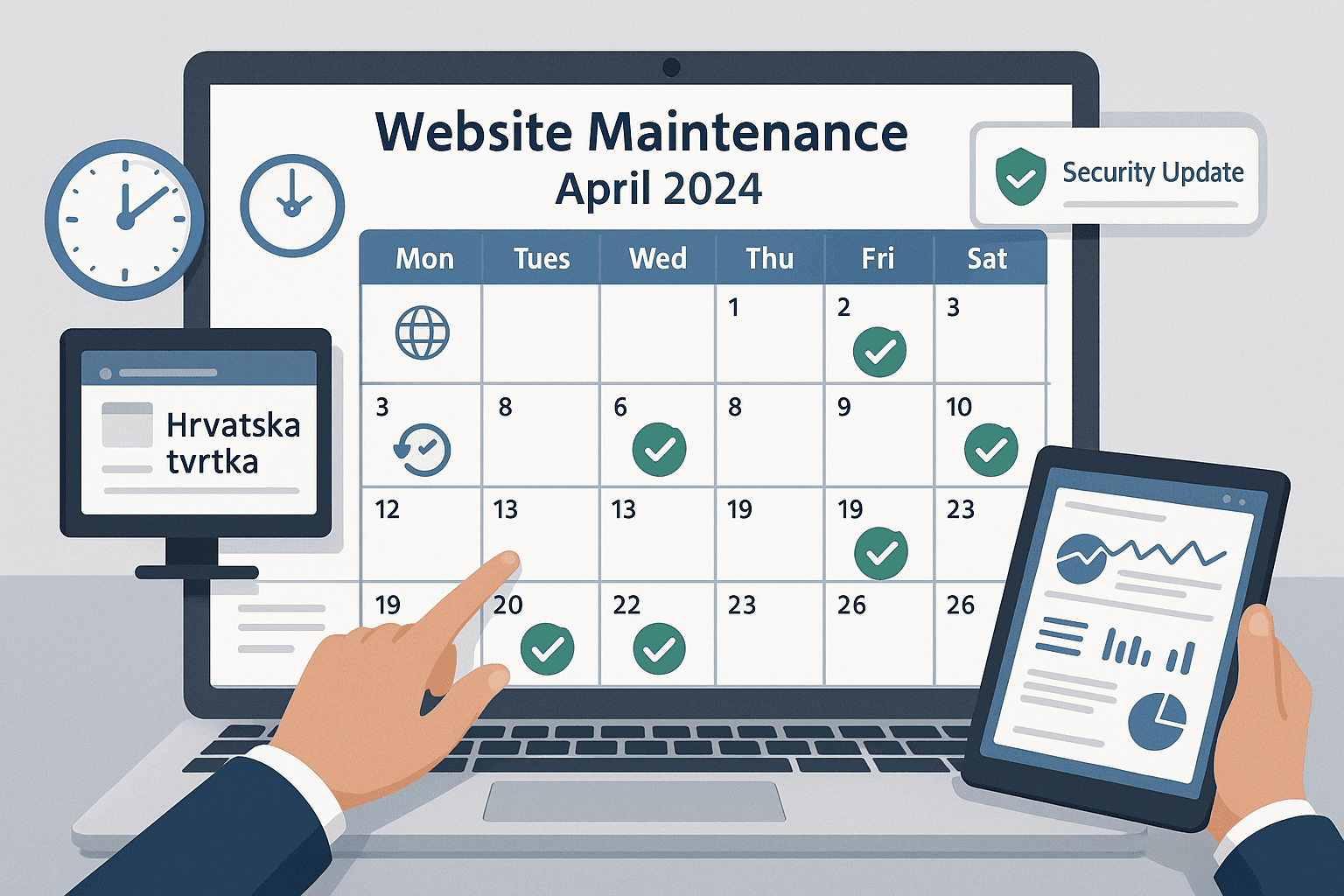 Mjesečno Održavanje Web Stranica